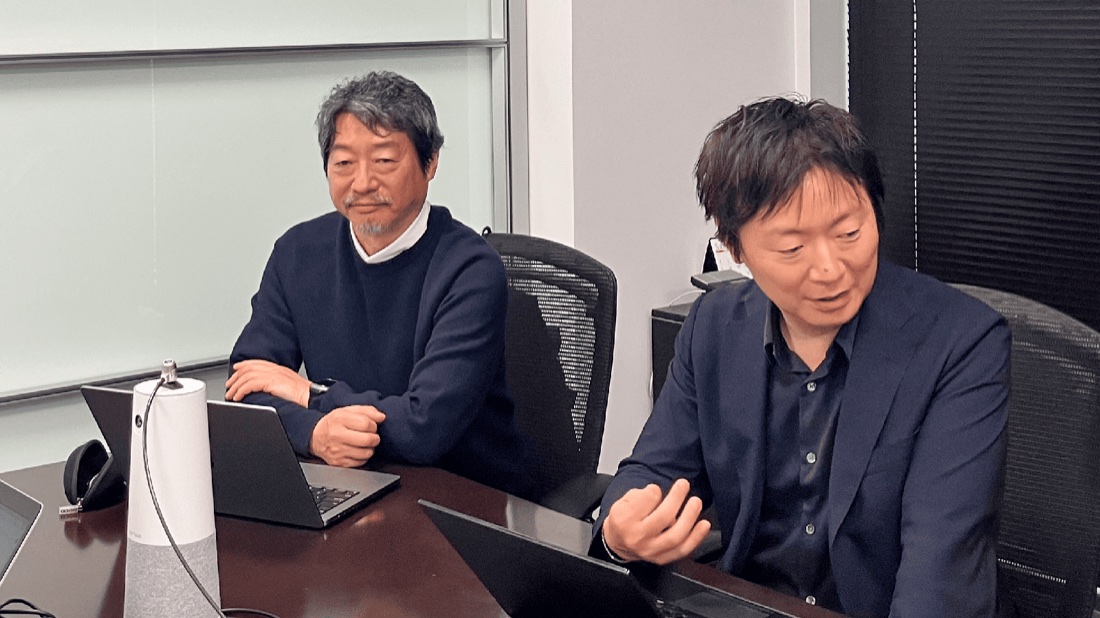 Kumo no Uchusen Inc.: Section Manager Mr. Kikukawa (left) and Senior Associate Mr. Mizumura (right)